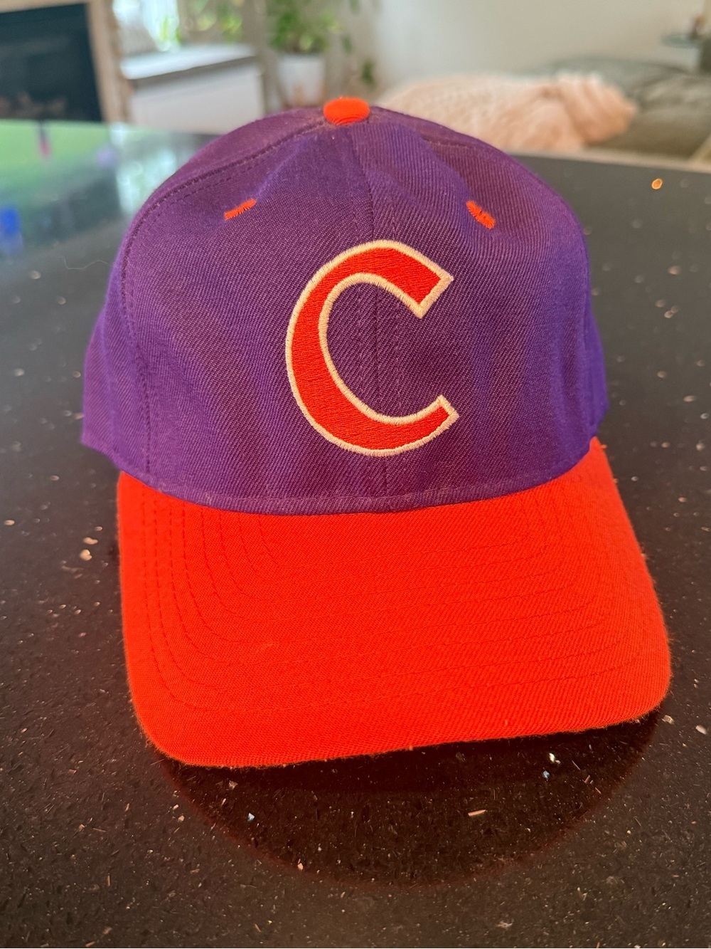 Purple and Red Baseball Cap with 'C' Logo